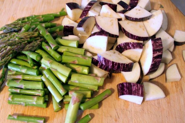 farro with roasted veggies