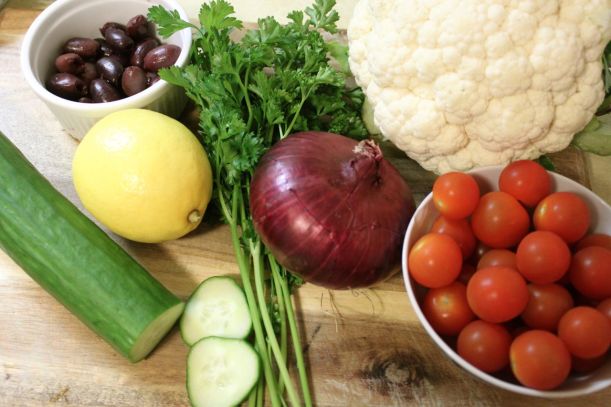 Mediterranean cauliflower couscous