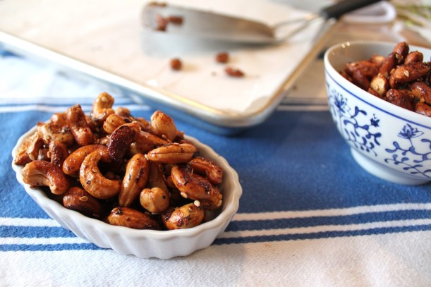 Maple-Soy Roasted Nuts | two coast kitchen